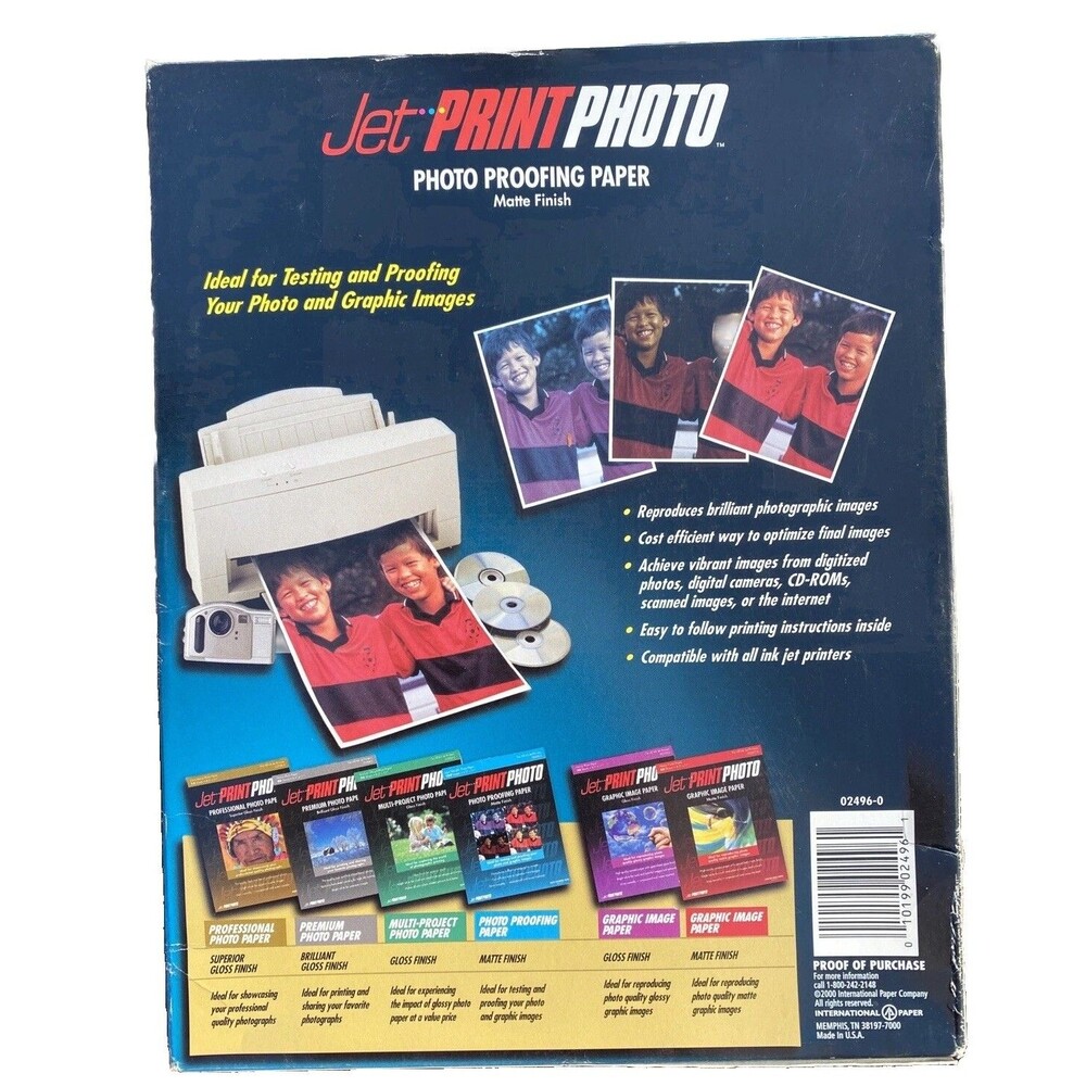 Jet Print Photo Proofing Paper 100 Sheets Matte Finish